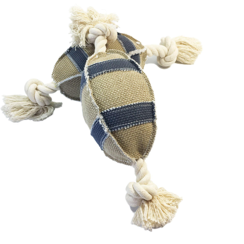 Durable Linen Cotton Rope Dog Toy For Rugby Training - Bite Resistant And Engaging-3