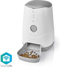 Nedis smartlife automatische voerbak – voor hond kat – voerautomaat met app – 3,7l – wit-0