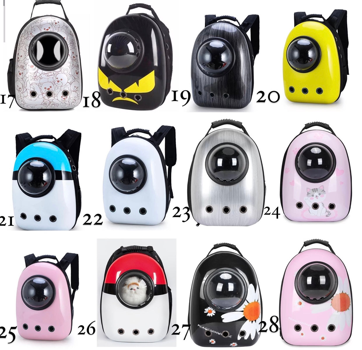 Woof & Meow Capsule Huisdierrugzak – 28 patronen (40×16×30 cm)