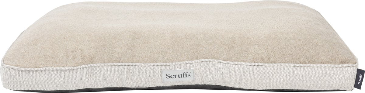 Scruffs Harvard – Orthopedisch memory foam hondenkussen – pearl grey – XL – 120 × 75 cm