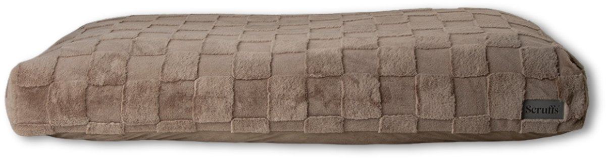 Scruffs Oxford – Orthopedisch hondenkussen – zilver – XL – 120 × 75 × 14 cm