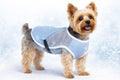 Flamingo koeljas hond - cooling vest hond - koelvest hond - s - 30 cm - frozen blauw grijs - verkoelend zomer vest voor honden met kliksluiting-0