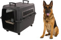 Flamingo reisbench hond – autobench – transportbox hond xxl 101x67x81 cm – transportkooi lanta donkergrijs-0