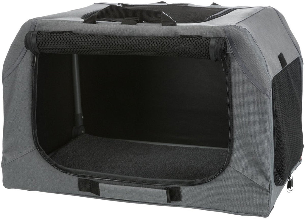 Trixie soft kennel easy reisbench grijs-0