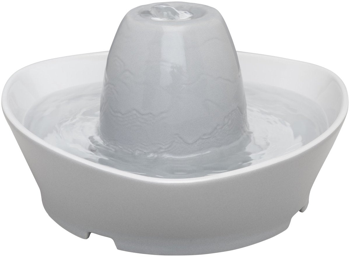 Petsafe ® streamside ceramic pet fountain - keramische drinkfontein voor katten en kleine honden - water borrelt zacht over de toren - door het design van alle kanten bereikbaar - 1,8 liter - streamside-0