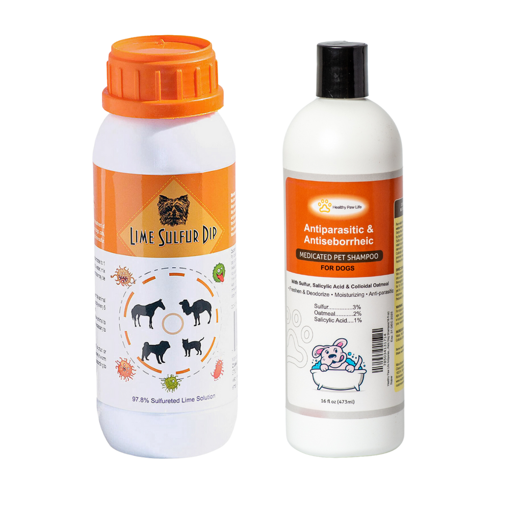 Skin & Coat Care Combo - Lime Sulfur Dip  and Sulfur Dog Shampoo-0