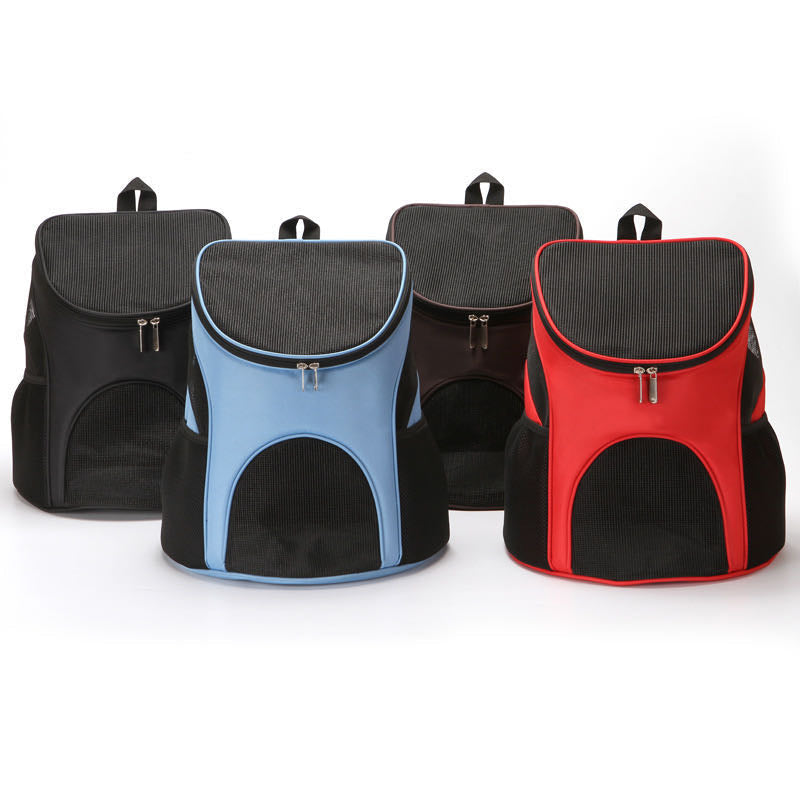 Woof & Meow Transparante Huisdierrugzak – 3 kleuren (Rood/Blauw/Zwart)
