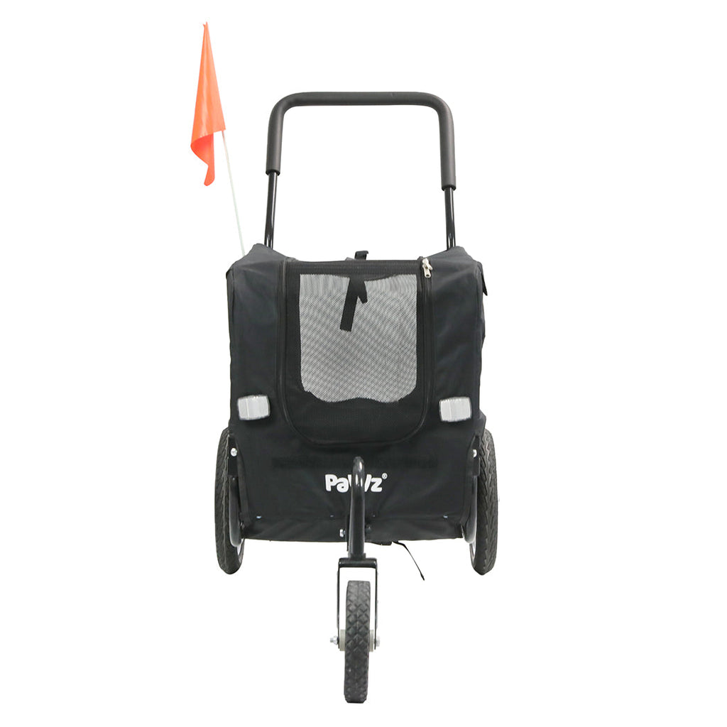 PaWz Pet Stroller Bike Trailer 2-IN-1 Sunroof-0
