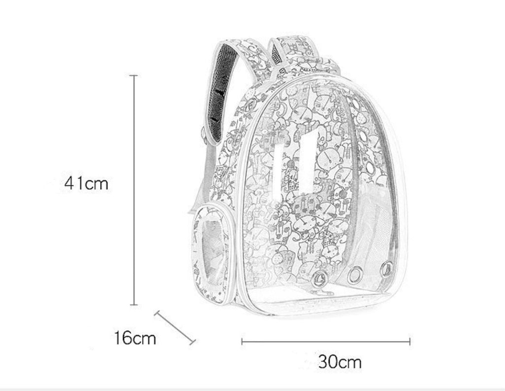 Woof & Meow Capsule Huisdierrugzak – 28 patronen (40×16×30 cm)