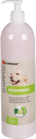 Flamingo hondenshampoo bergamot – 1l – deodoriserende shampoo voor elk vachttype – verwijdert nare geurtjes –-0