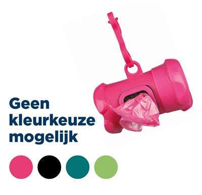 Trixie poepzakhouder botvorm met poepzakjes assorti-0