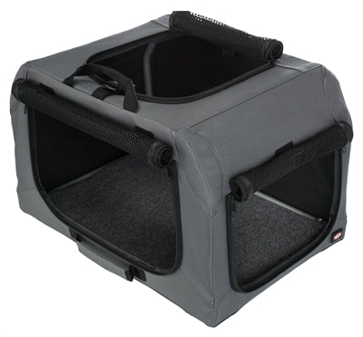 Trixie soft kennel easy reisbench grijs-1