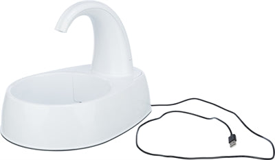 Trixie drinkfontein curved stream kunststof wit-3