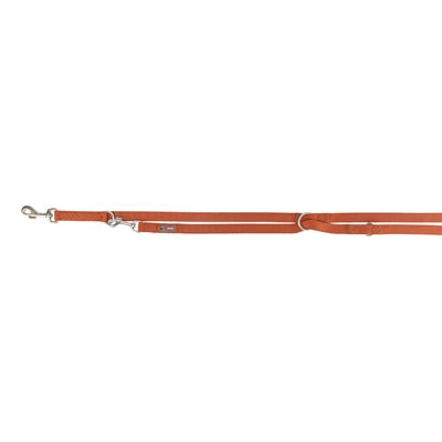Trixie Premium – Verstelbare Hondenriem – Roestbruin – 200 × 2,5 cm
