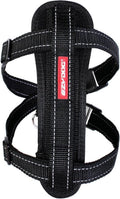 Ezydog chest plate hondentuig met autogordel zekering - honden harnas - m - zwart