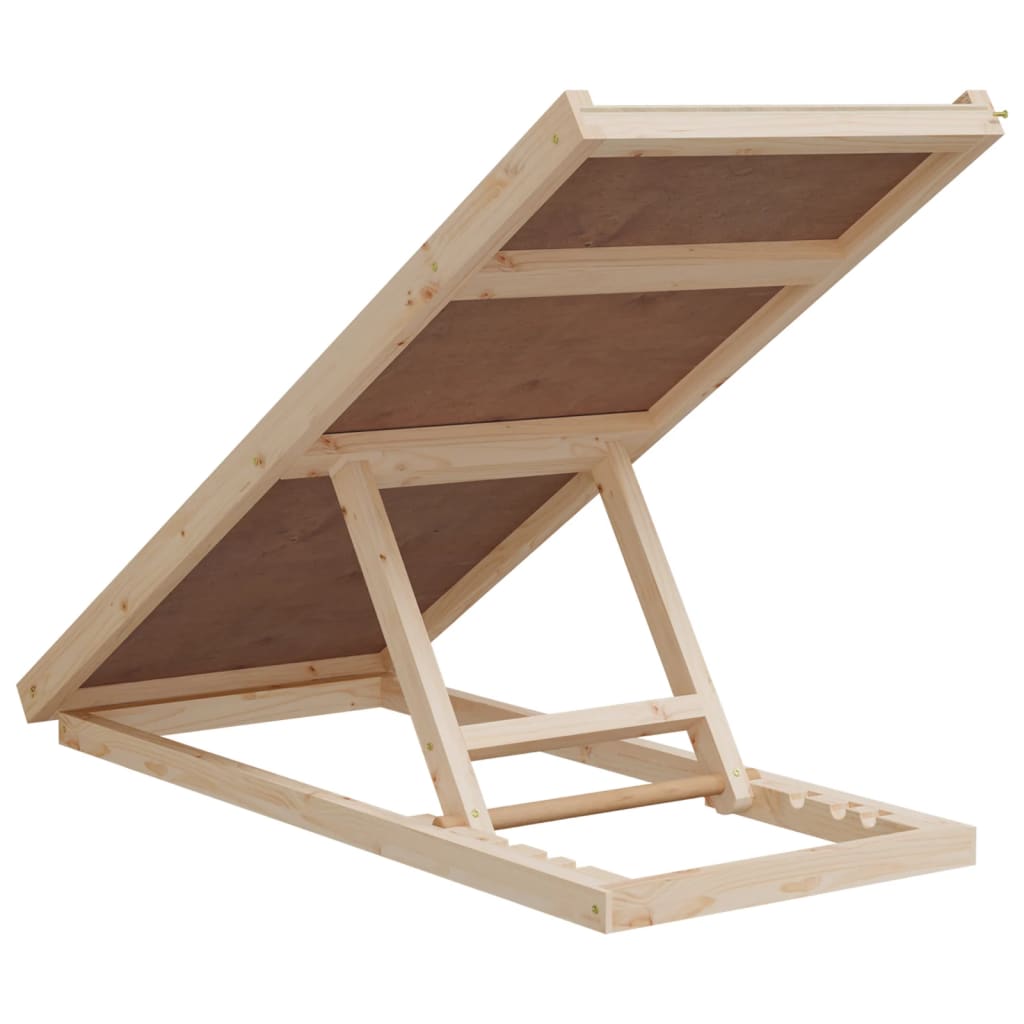 NNEVL Dog Ramp Grey 100x40 cm Solid Wood Fir-4