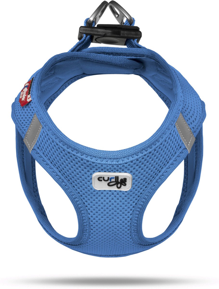Curli Clasp Vest Air-Mesh Hondentuig – Blauw – Maat S (38,3–43,3 cm)