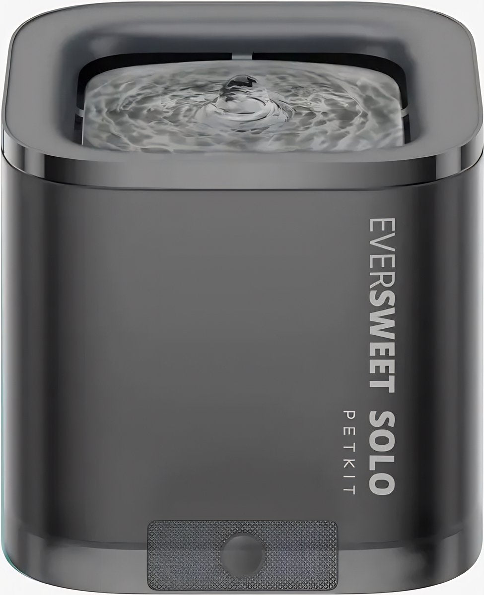 Petkit - eversweet solo se fontein - grijs - 1.8l - ultrastil - automatische drinkfontein voor kat en hond-0