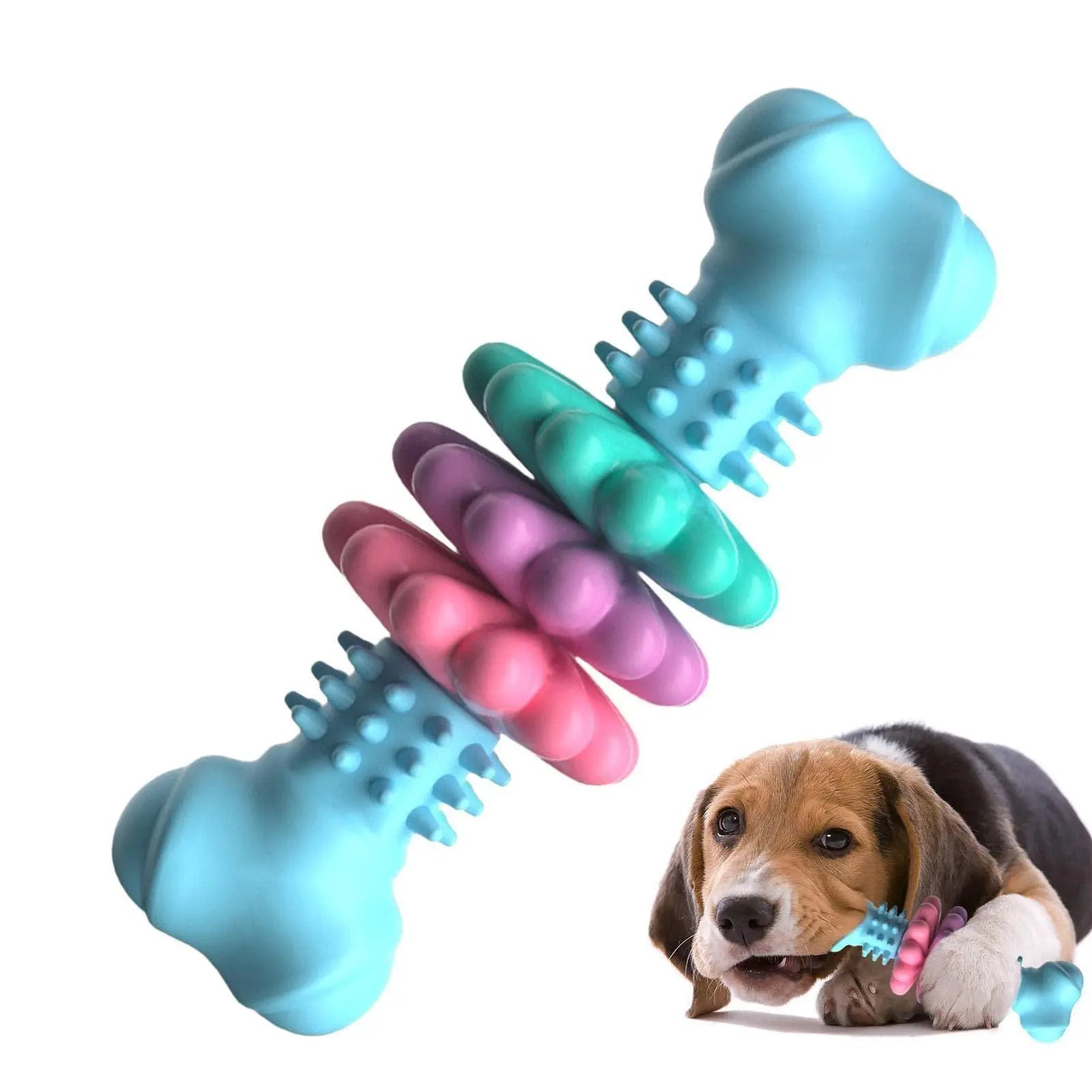 Durable TPR Dog Bone Chew Toy-2