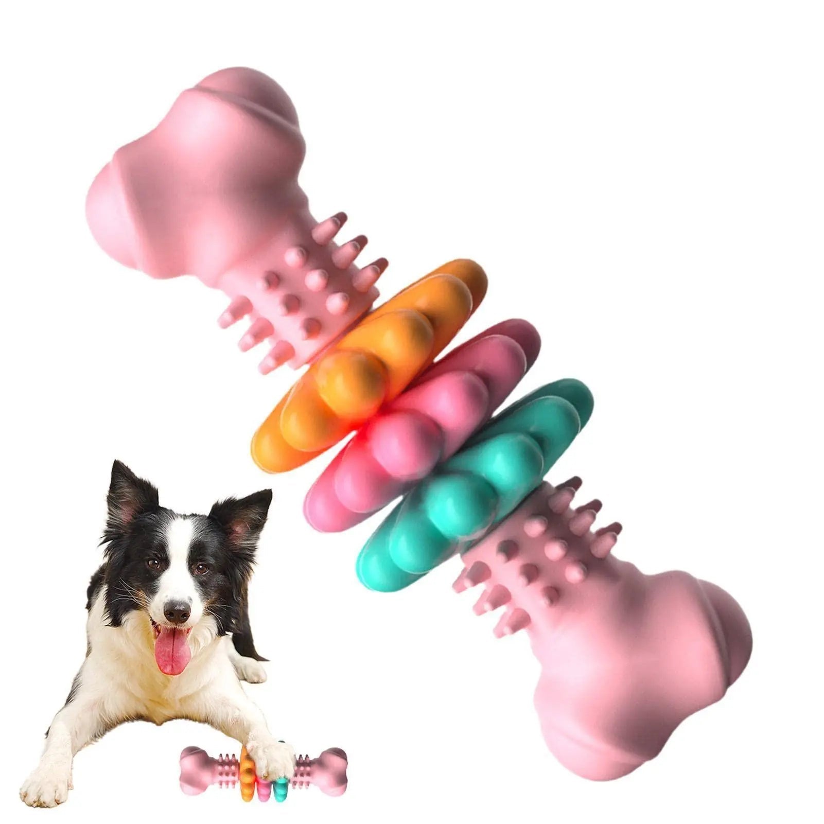 Durable TPR Dog Bone Chew Toy-3