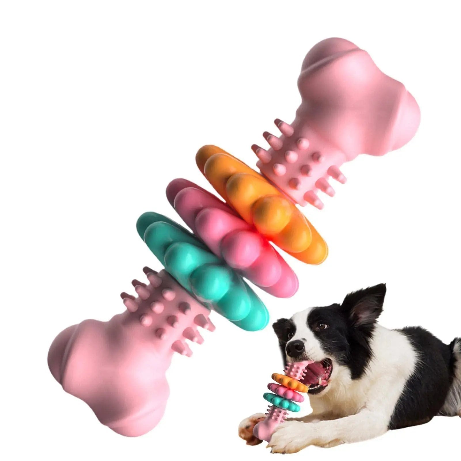 Durable TPR Dog Bone Chew Toy-4