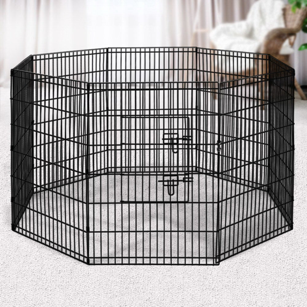 NNEDSZ 36 8 Panel Pet Dog Playpen Puppy Exercise Cage Enclosure Play Pen Fence-3