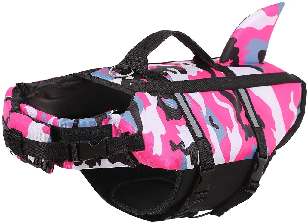 Pet Dog Life Jacket Shark Swim Vest-5