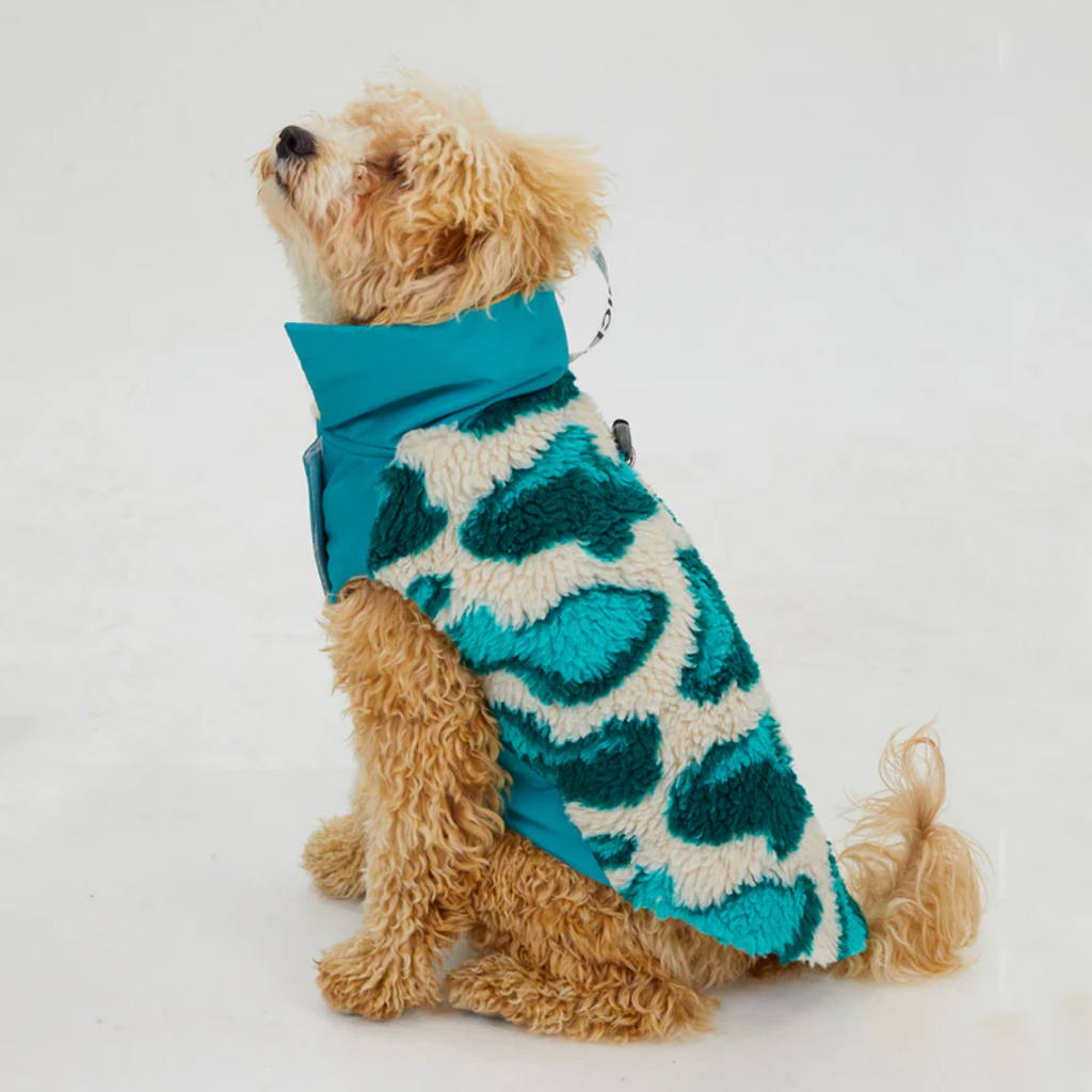 Woofy Hund TürkisTraum – Fleece Hondenjas – Turquoise – Polyester/Acryl/Wol