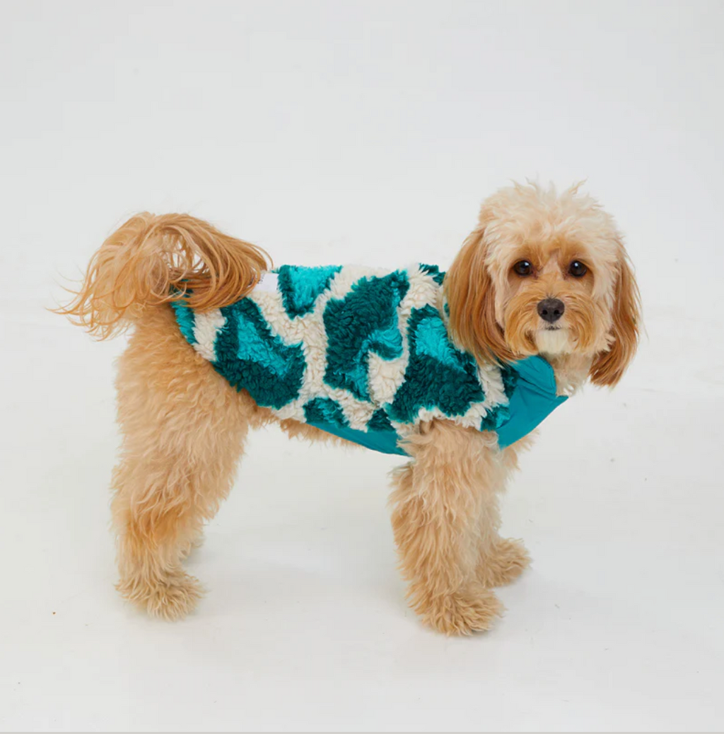 Woofy Hund TürkisTraum – Fleece Hondenjas – Turquoise – Polyester/Acryl/Wol