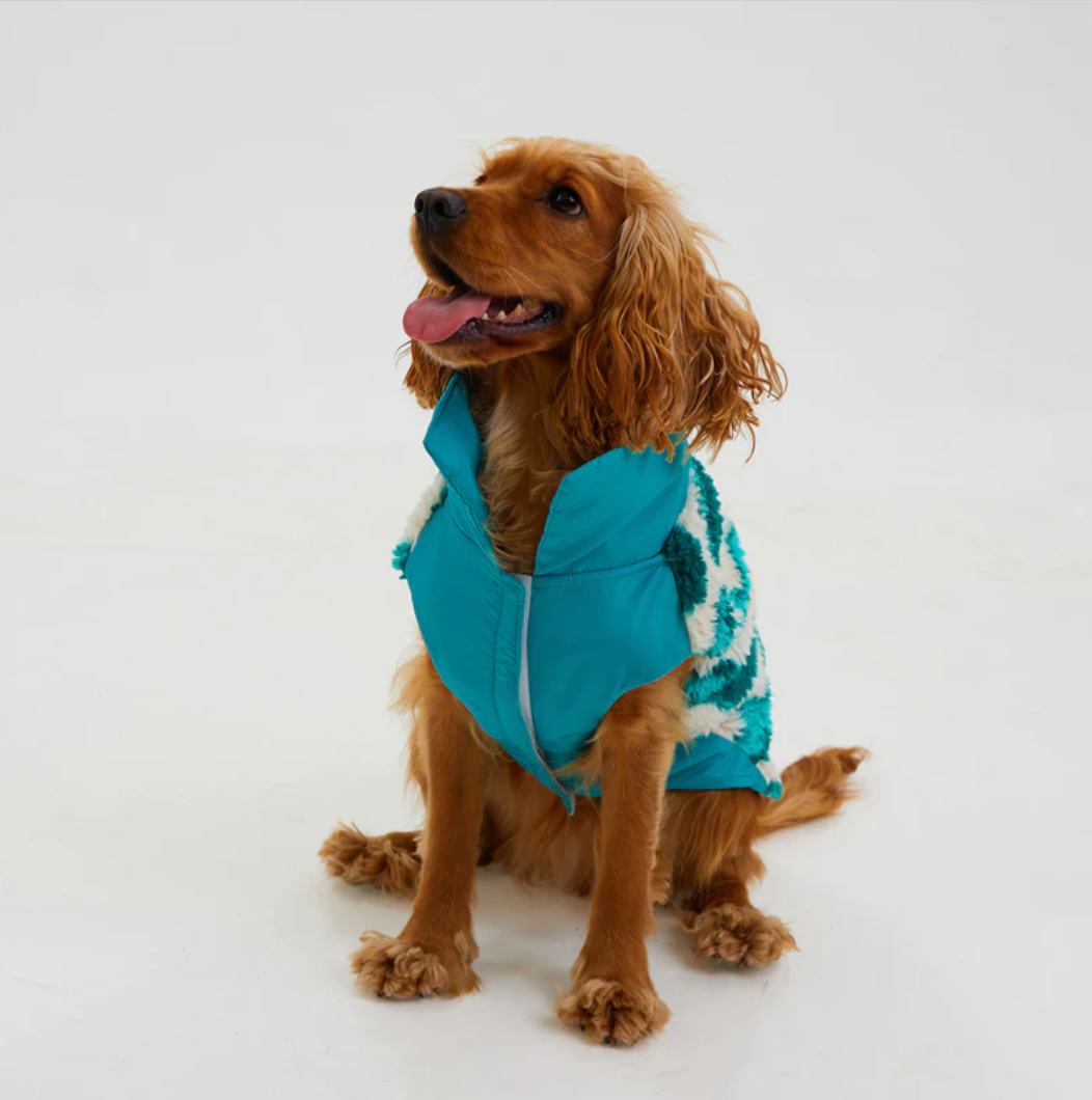 Woofy Hund TürkisTraum – Fleece Hondenjas – Turquoise – Polyester/Acryl/Wol