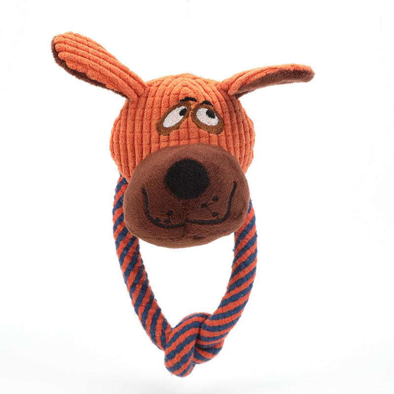 Playful Paws Cotton Rope Toys - Interactive Dog Teeth Cleaning And Sound Grinding Pet Toys-5
