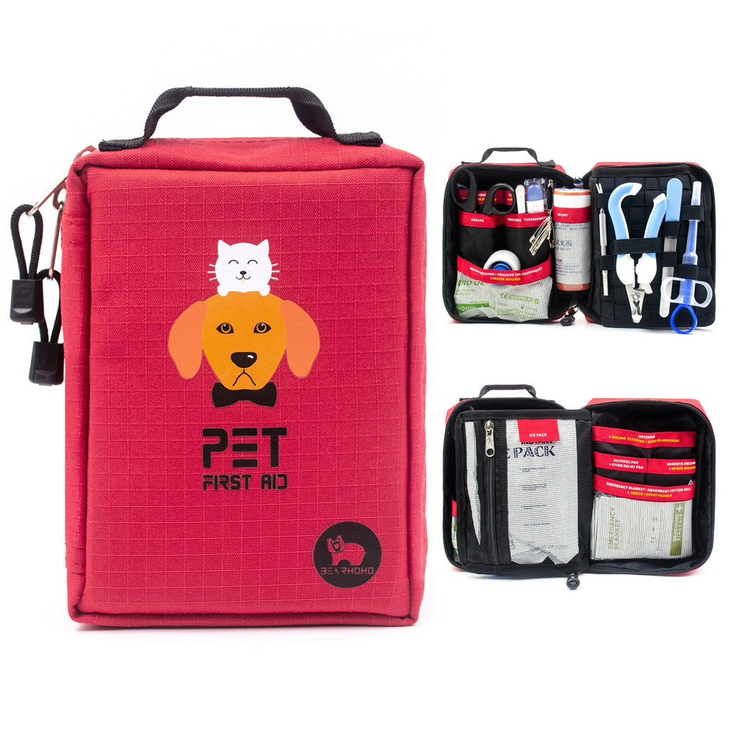 Dog First Aid Kit 160pcs Medical Case-6