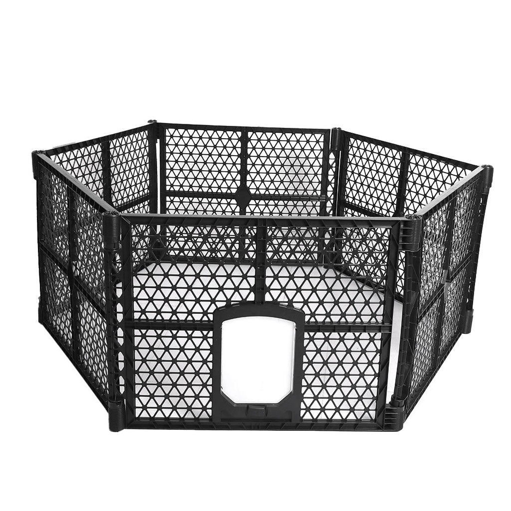 PaWz Pet Playpen Folding Dog Plastic M Medium-0