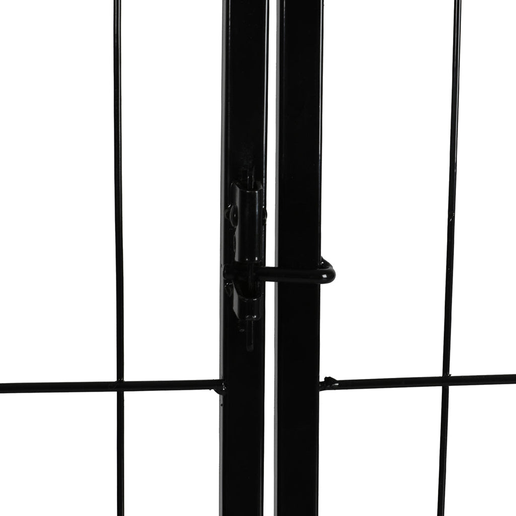 PaWz 8 Panel Pet Dog Playpen Puppy Exercise Black 2.5kg Mackerel & Lamb-2