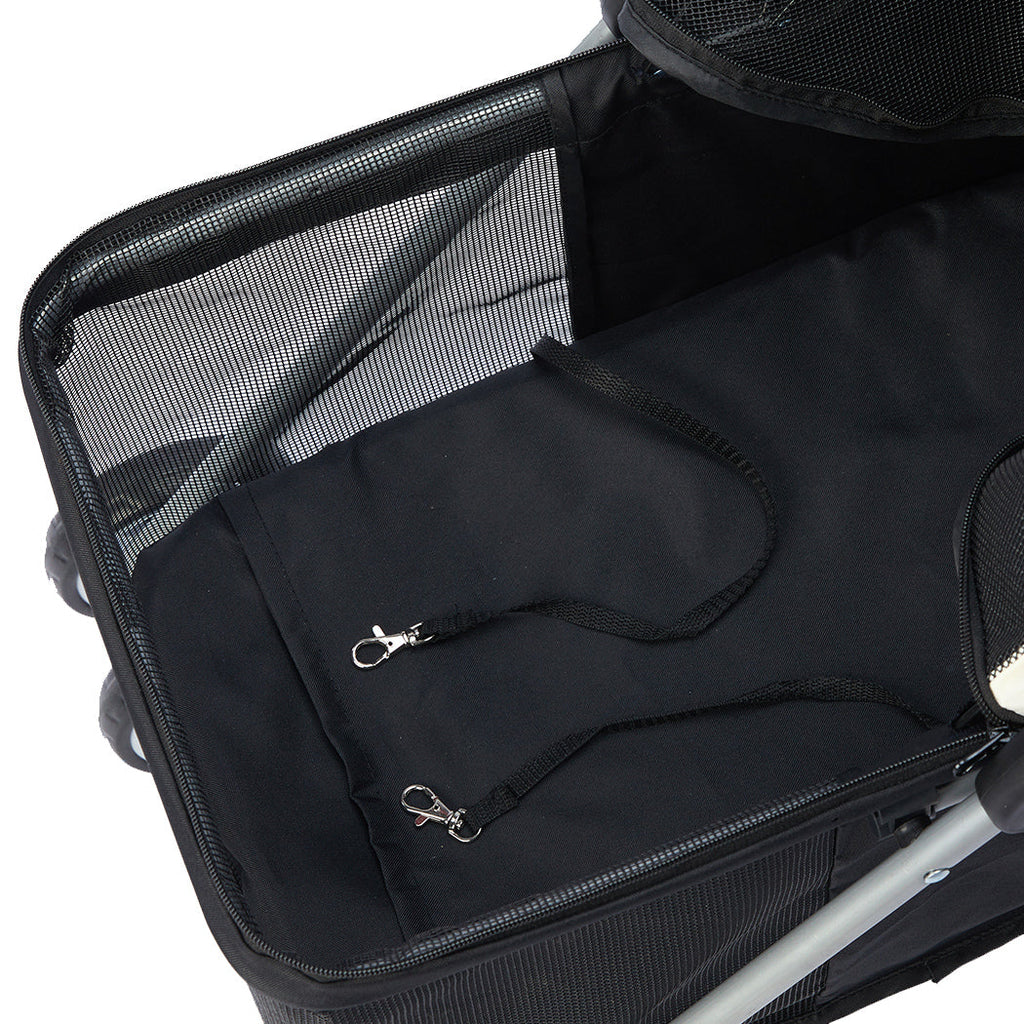 PaWz Large Pet Stroller Dog Cat Carrier Black-2