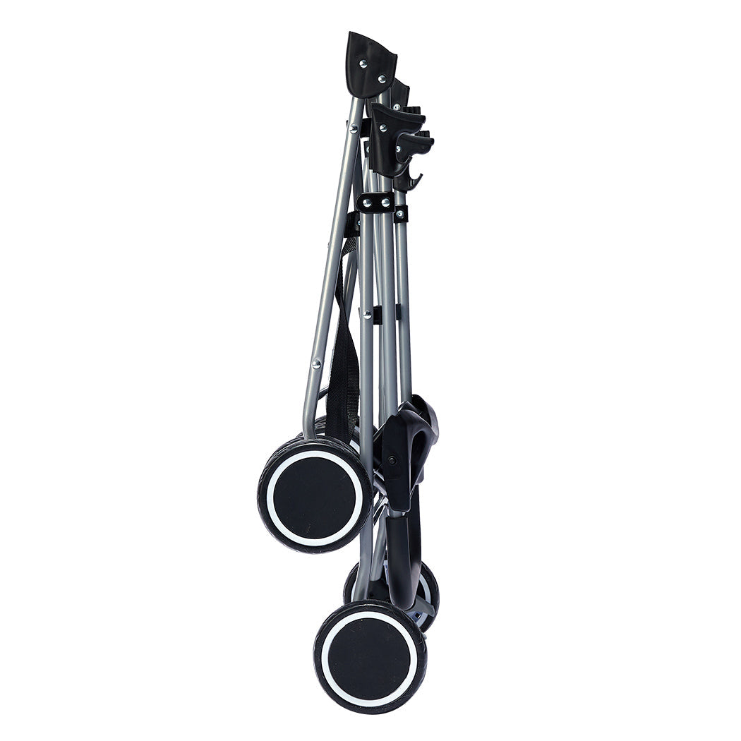 PaWz Large Pet Stroller Dog Cat Carrier Black-4