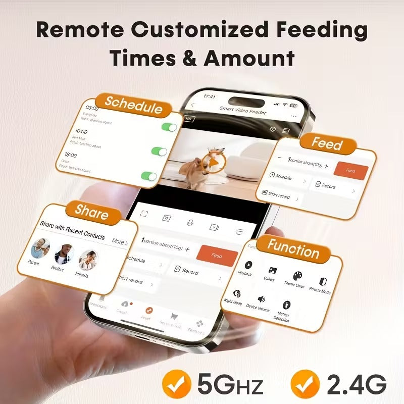 Automatic Pet Feeder with Camera and WiFi Control-3
