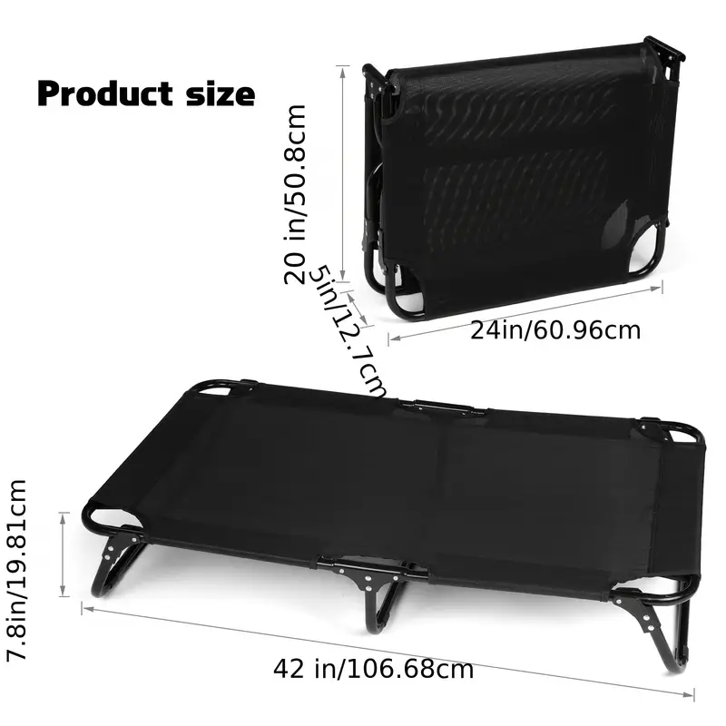 Cooling Dog Bed with Washable and Foldable-2